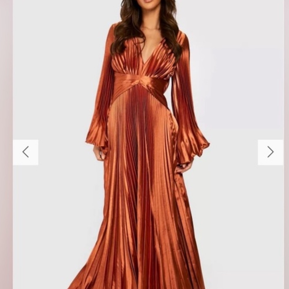 BOHOO pleated dress